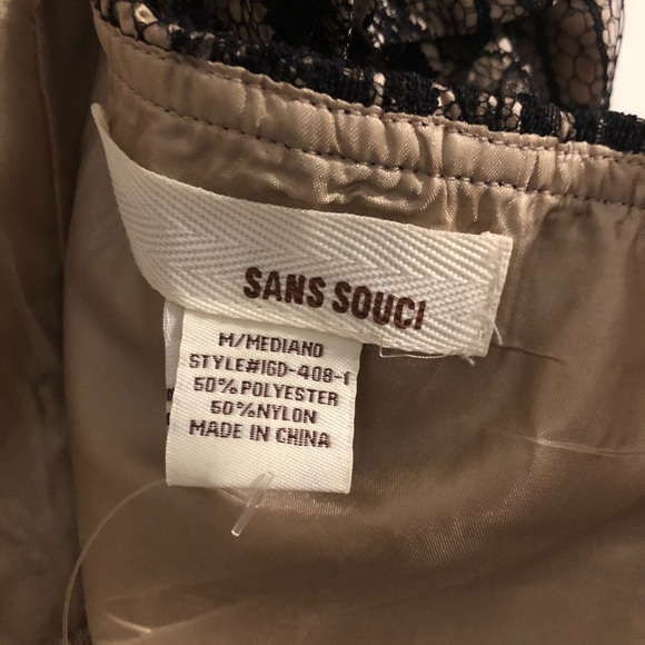 SANS SOUCI NWT lace overlay strapless mini dress - Picture 7 of 8